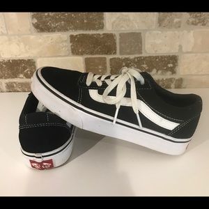 VANS WOMENS OLD SKOOL CANVAS SHOES
